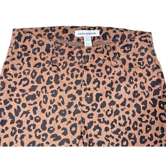 Amazon Essentials Leopard Skinny Stretch Pull-On Knit Jeggings SIZE-MEDIUM LONG - Picture 3 of 5